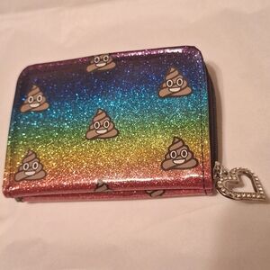 Emoji Rainbow Glitter Teen Wallet‎
